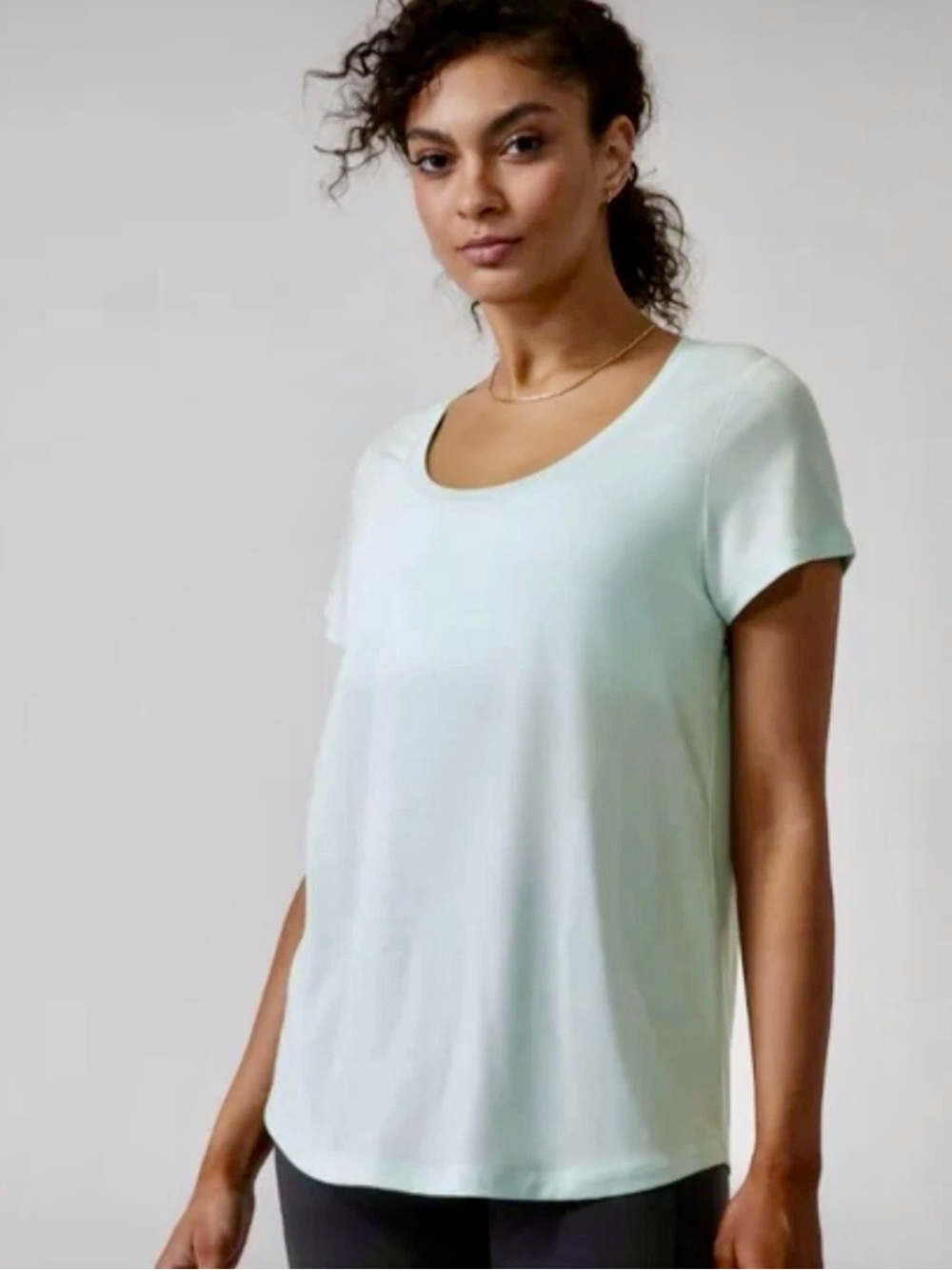 Athleta Stratus ll Women’s Shirt Tee Light Mint Green Sz XS